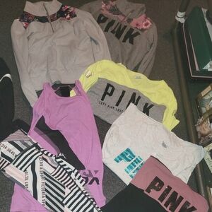 8 PIECE SIZE SMALL VICTORIA SECRET PINK LOT